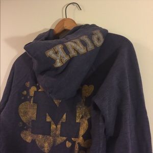 Victoria Secret PINK Michigan Zip Up Hoodie